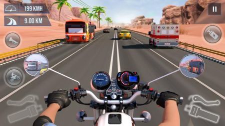 摩托交通赛车3D游戏官方安卓版（Moto Traffic Racing 3D Game）图片1