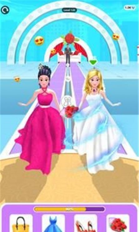 新娘装扮跑游戏安卓版下载（Bridal Dress up run）图3: