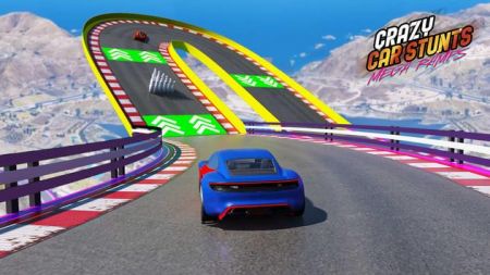疯狂汽车特技超级坡道游戏官方中文版（Crazy Car Stunts Mega Ramp）图2: