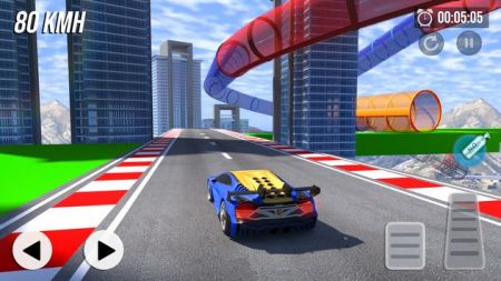 疯狂汽车特技超级坡道游戏官方中文版（Crazy Car Stunts Mega Ramp）1
