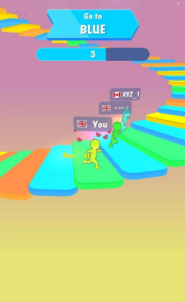 趣味楼梯赛游戏中文版（Fun Race Stairs Run 3D）图2: