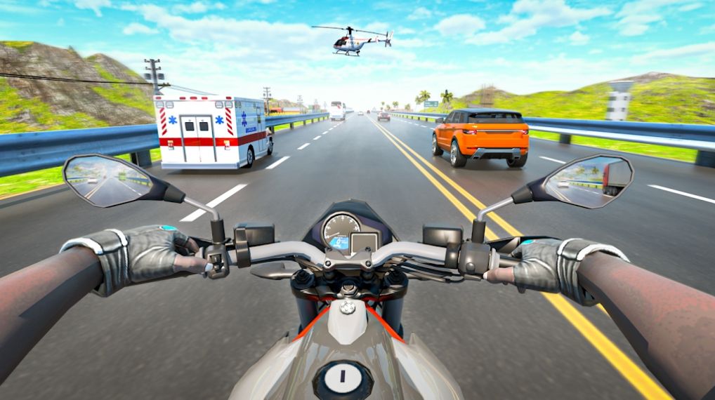 交通骑手摩托车赛车游戏官方手机版图1: