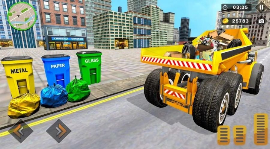 城市垃圾收集车模拟驾驶游戏中文手机版截图2: