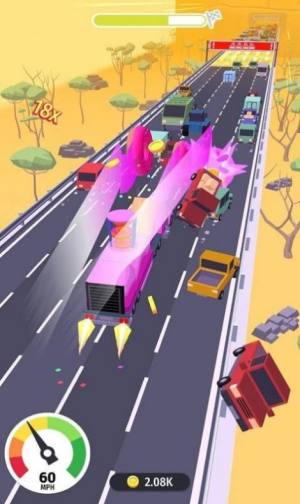 横冲直撞粉碎公路游戏图2