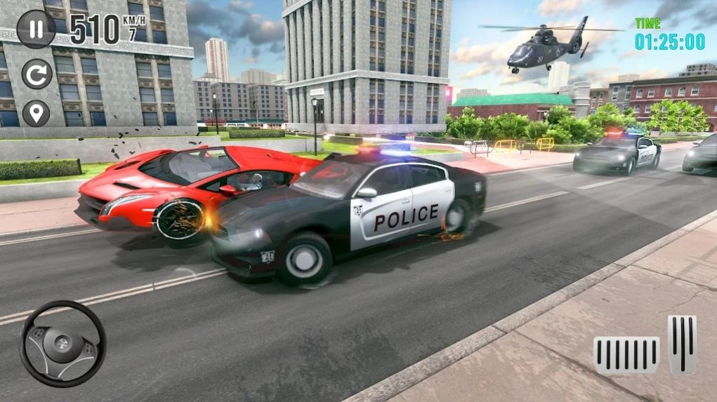 警车追逐竞速赛游戏中文手机版图片1