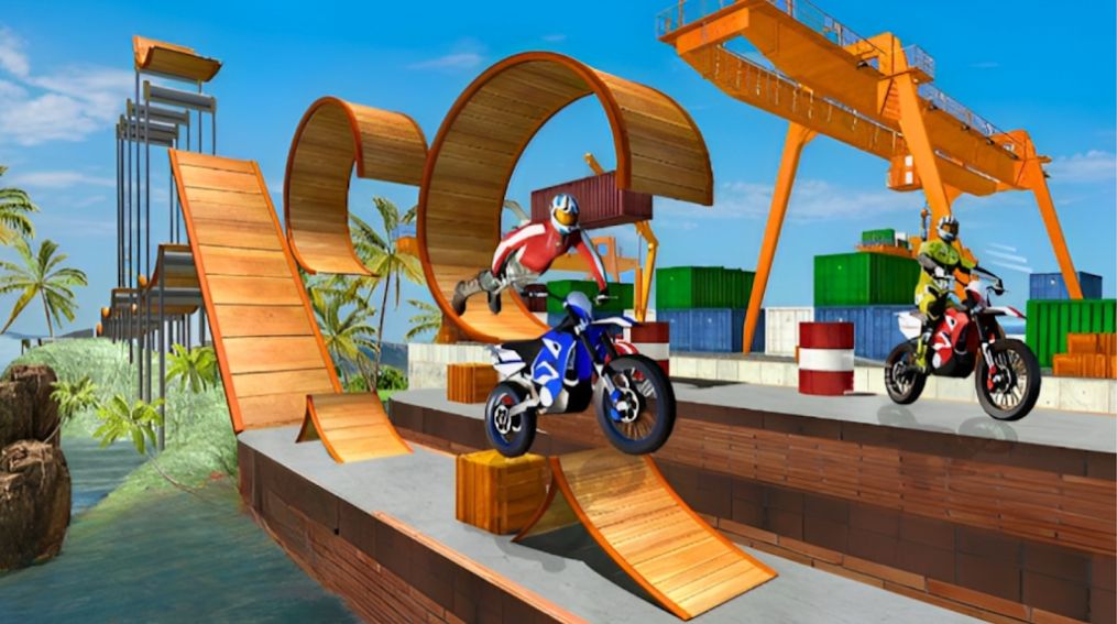 坡道摩托特技赛车手游戏官方版截图3:
