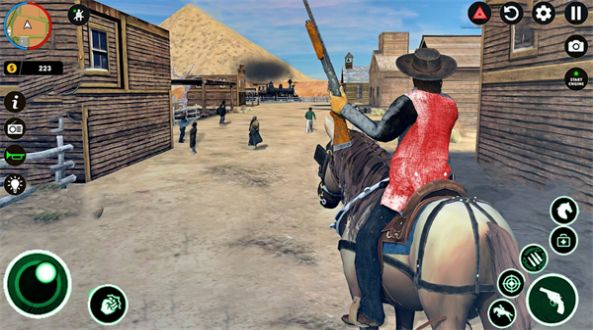 野蛮西部牛仔骑马作战游戏最新版图2: