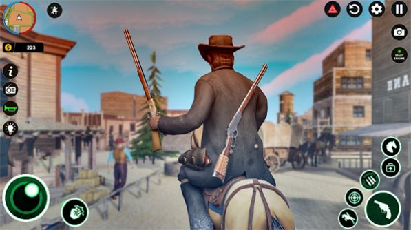 野蛮西部牛仔骑马作战游戏最新版图3: