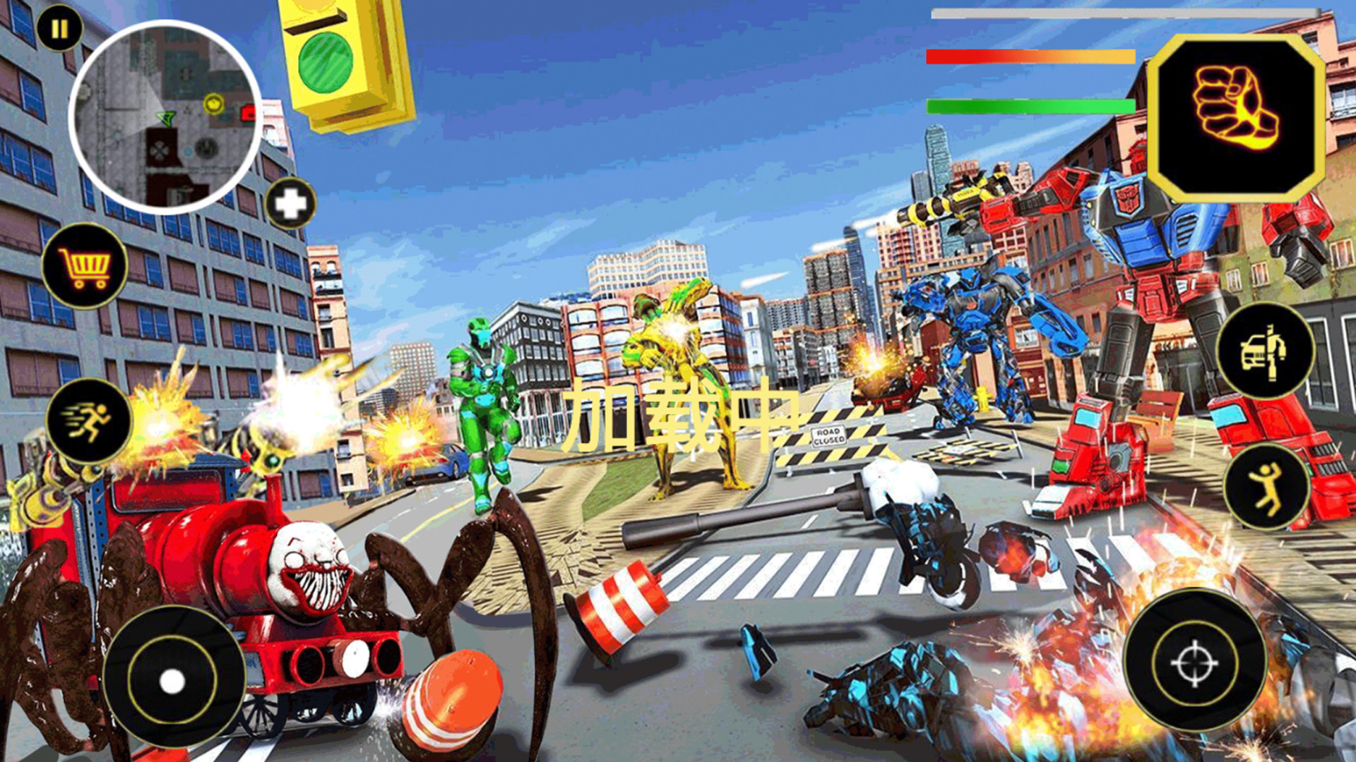 模拟机器人城市英雄游戏安卓版截图4: