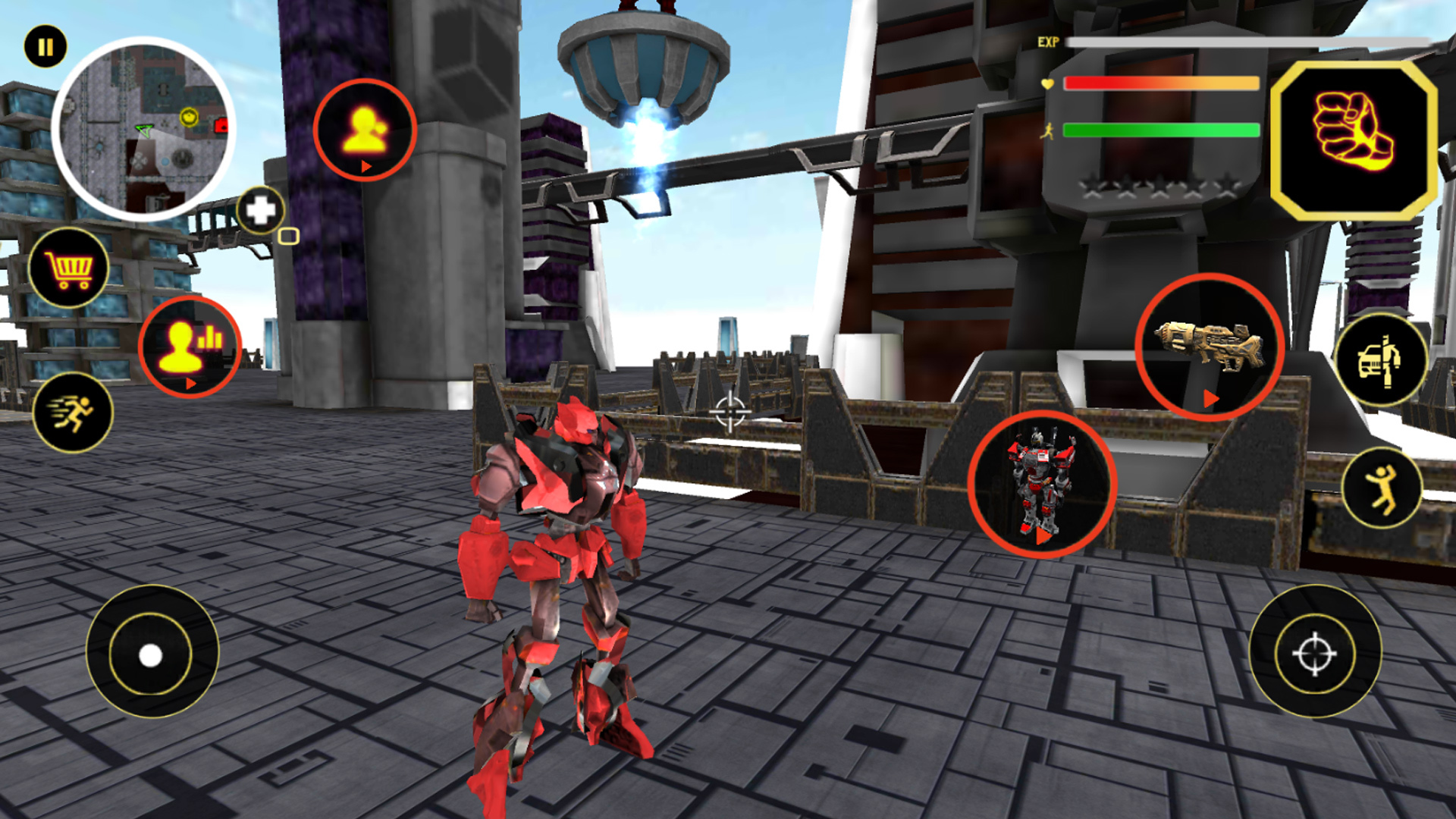 模拟机器人城市英雄游戏安卓版截图3: