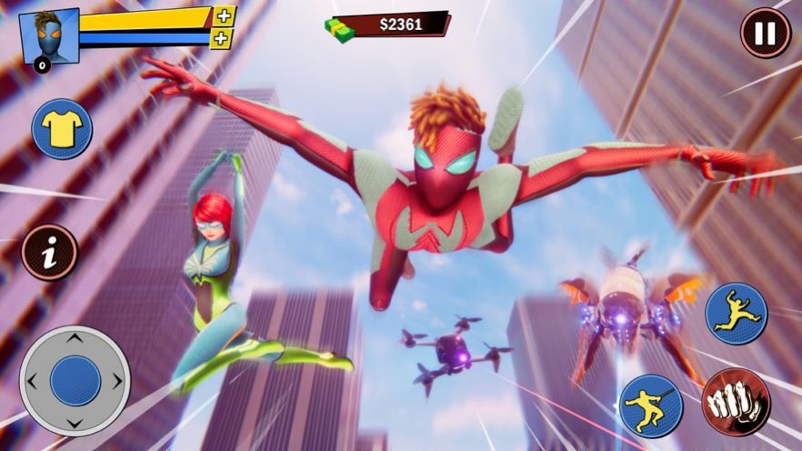 飞行绳索超级英雄战斗机游戏安卓版图片1