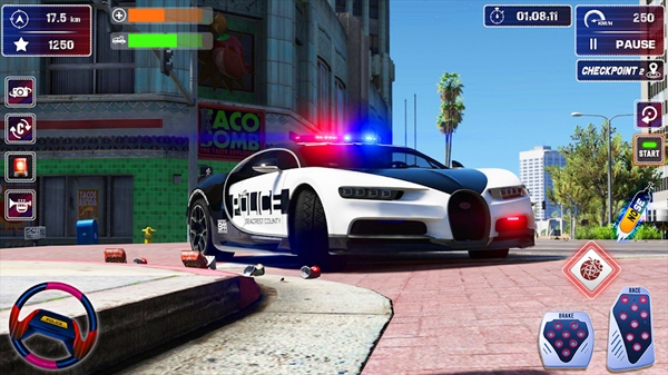 警车追逐停车游戏官方版图片1