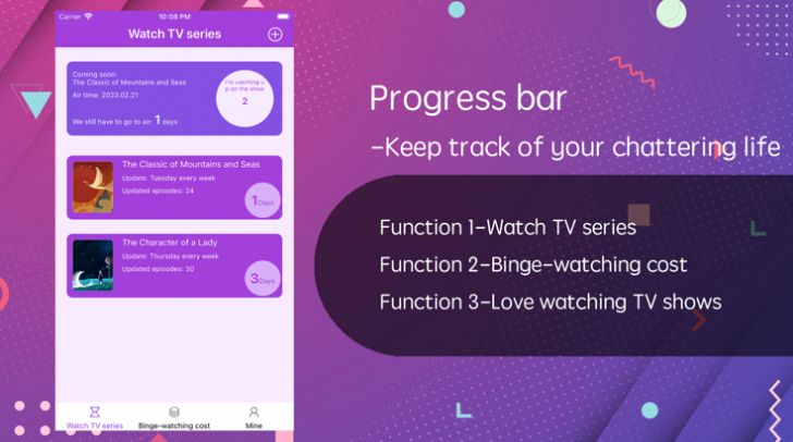 Progress bar追剧提醒软件最新版图2: