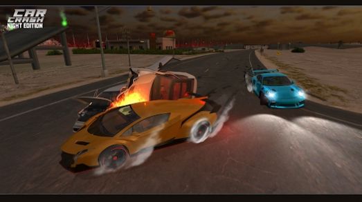 Night Car Crash Open City游戏中文版图1: