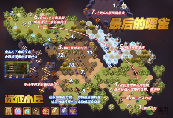 剑与远征最后的曜雀路线图 最后的曜雀攻略通关路线一览