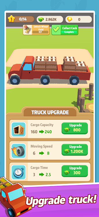 闲置农场卡车运输模拟器游戏下载安装图2: