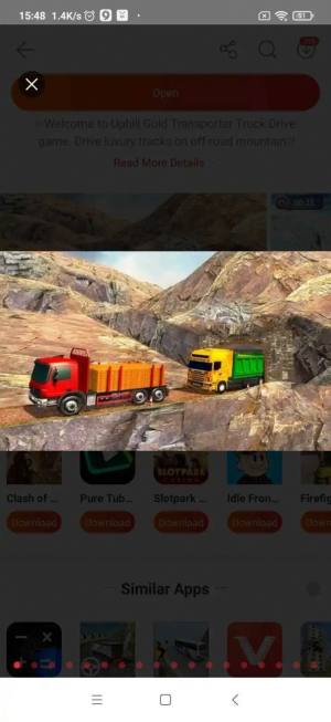 上坡黄金运输卡车驱动器游戏图2