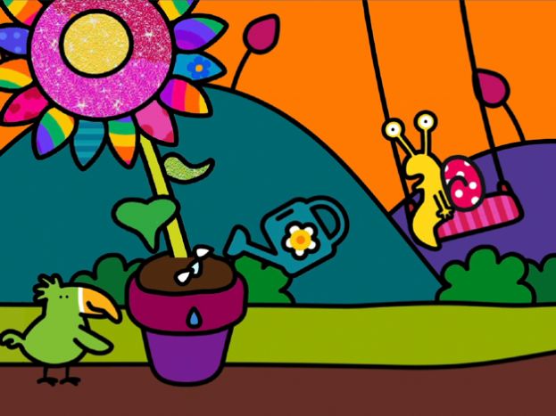 宝宝涂色花园游戏安卓版1