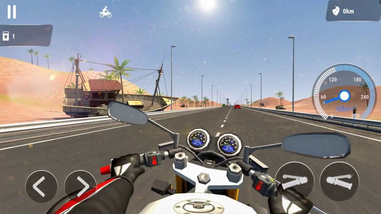 摩托车比赛3D游戏手机版图1: