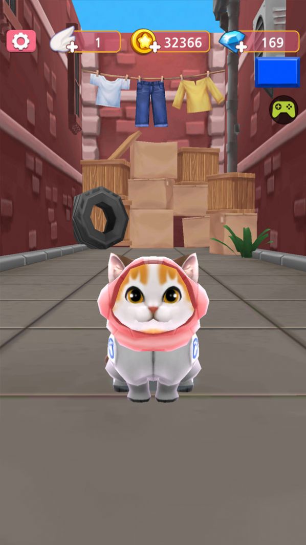猫咪跑酷飞行冒险游戏官方版图片1