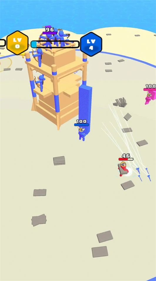 堆栈构建砖块城堡游戏中文版图片1
