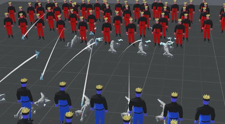 红色和蓝色的战斗模拟器游戏下载安装图3:
