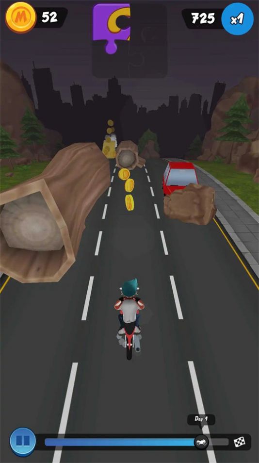 无尽的摩托车驾驶游戏手机正式版截图1: