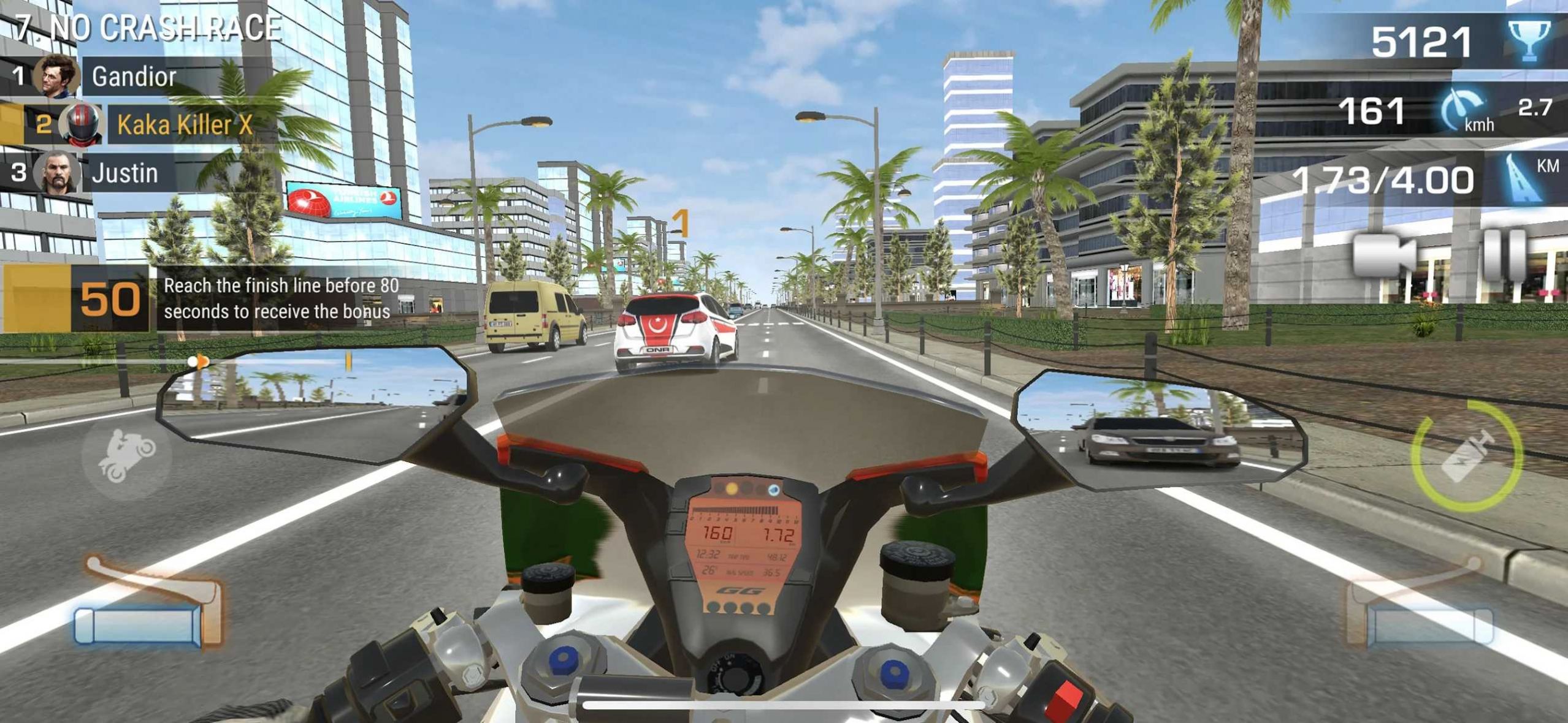 交通摩托骑士自行车赛游戏下载手机版图片1