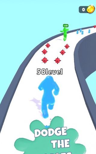 水滴人进化跑游戏中文版（Level Up Blobs）图1: