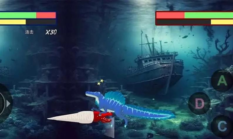 巨齿鲨与海怪搏斗游戏官方版图1: