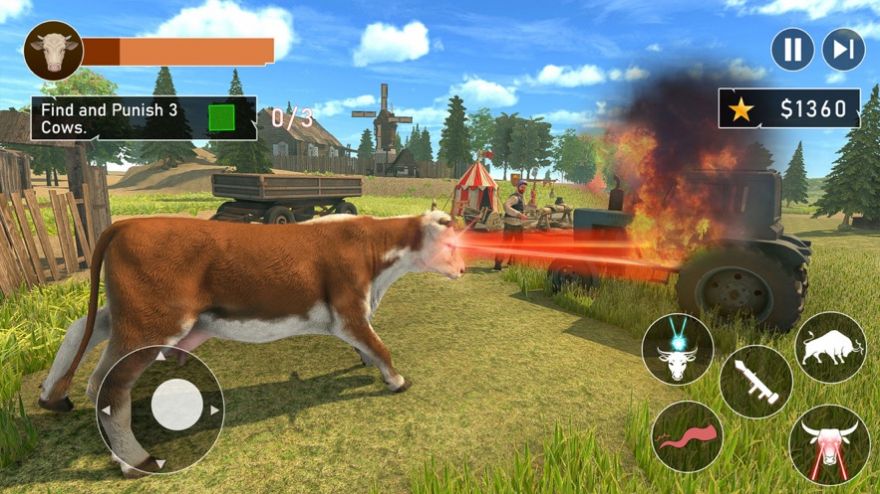 疯狂可怕的牛横冲直撞模拟游戏安卓版图2: