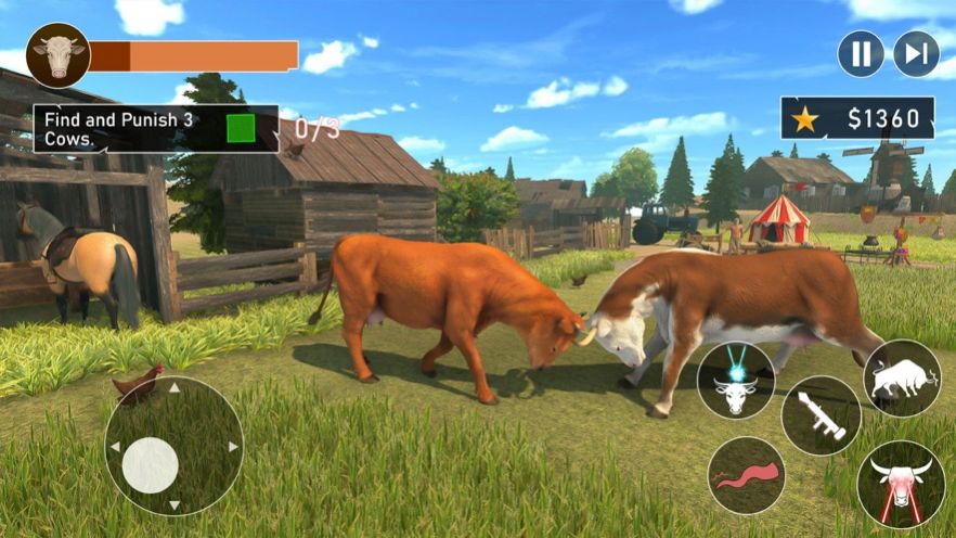 疯狂可怕的牛横冲直撞模拟游戏安卓版图3: