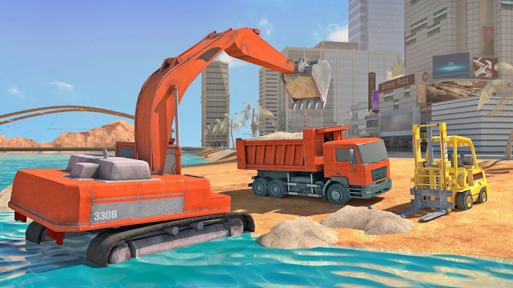挖沙机河道挖掘机游戏官方版截图1: