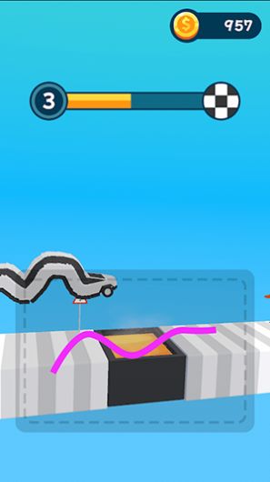 画线难题蛇形汽车游戏安卓版1