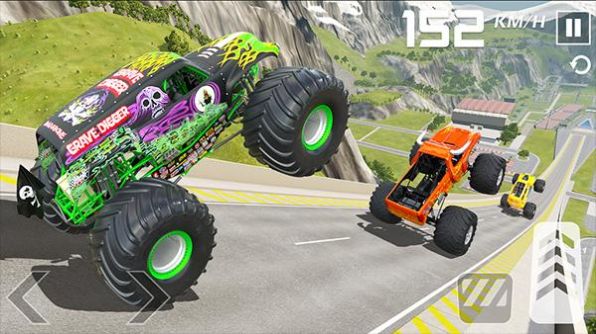 怪物卡车特技汽车游戏最新版图3:
