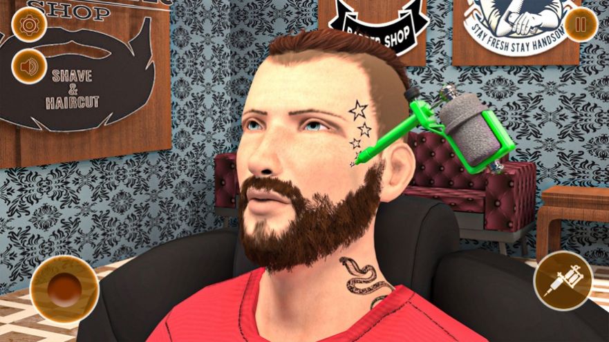 理发店理发和纹身游戏安卓版图2: