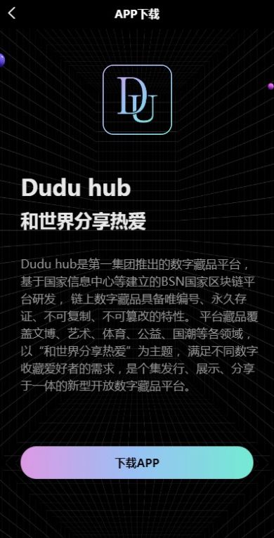 Duduhub数字藏品软件最新版1
