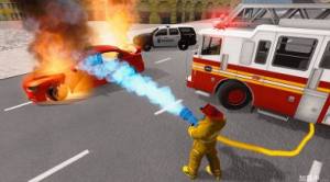模拟消防车3d游戏图1