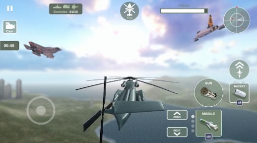 直升机模拟器天空战争游戏手机版下载安装截图5:
