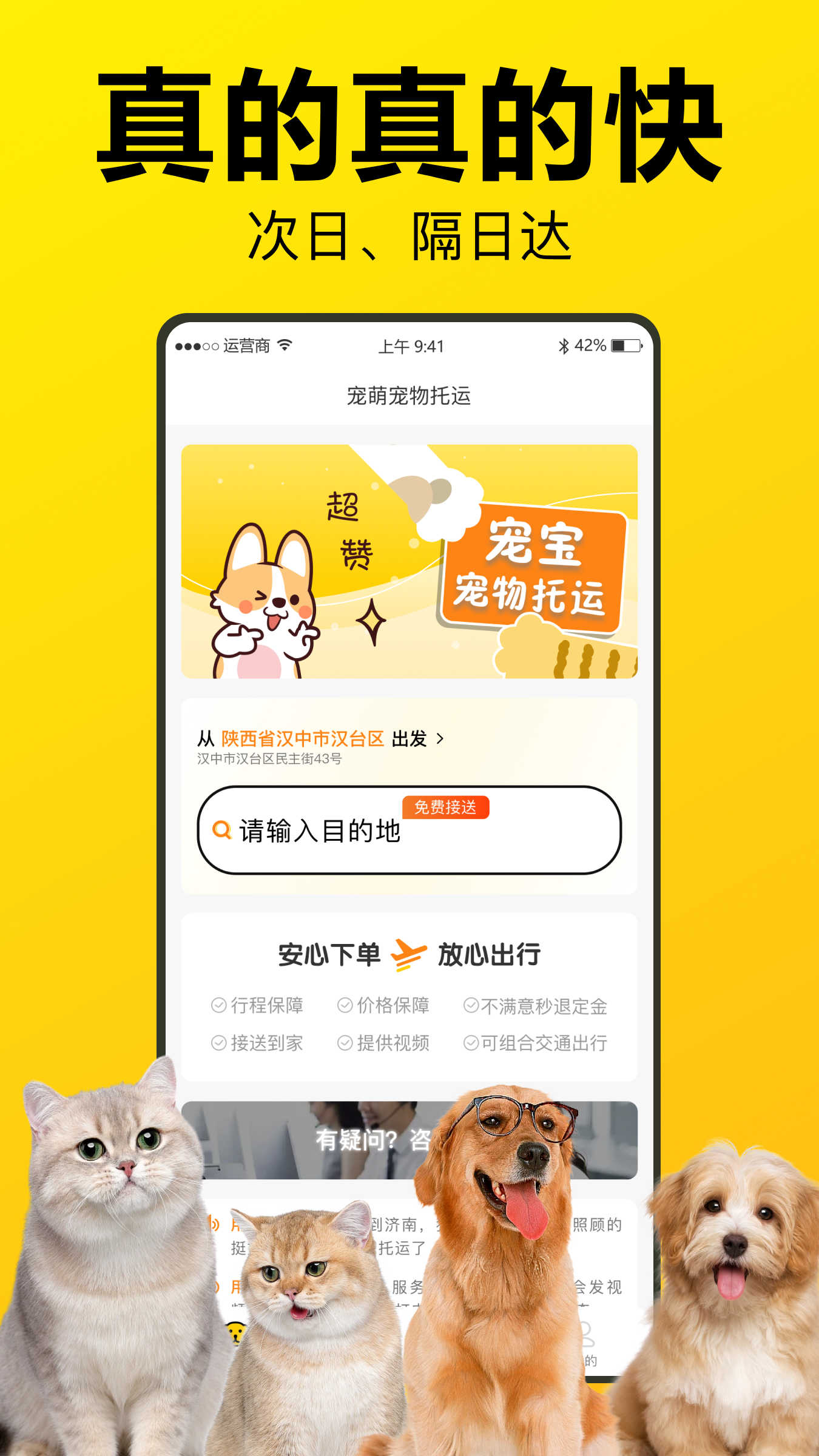 宠宝宠物托运app官方版截图2: