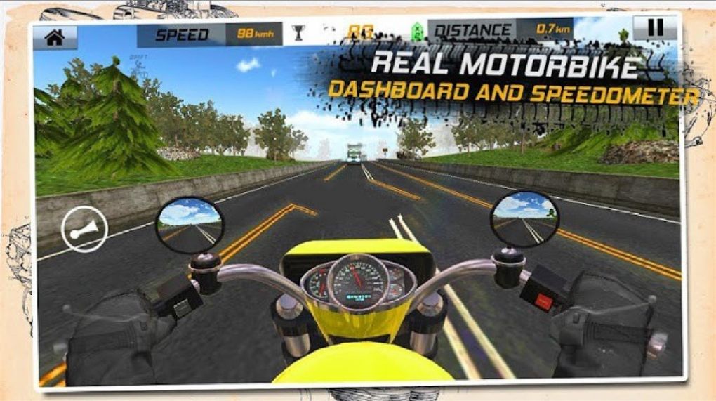公路骑手高速赛车游戏中文手机版截图1: