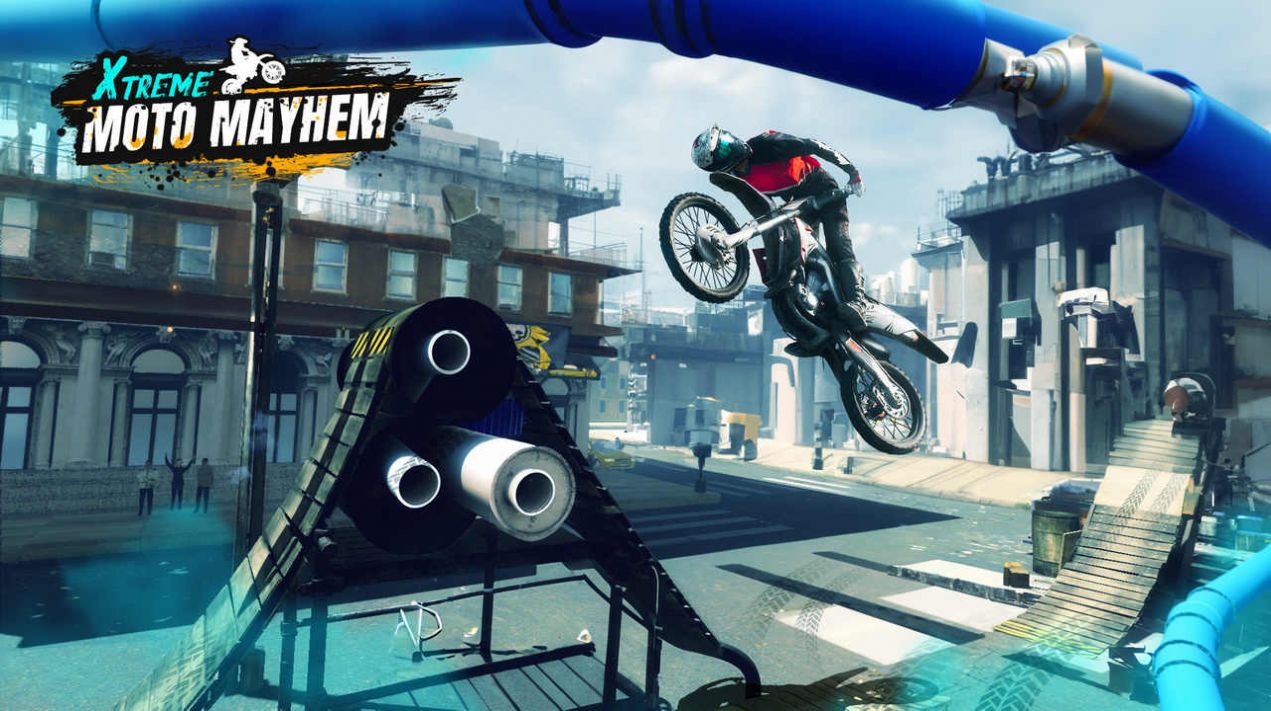 极限摩托混乱游戏中文手机版（Xtreme Moto Mayhem）截图3: