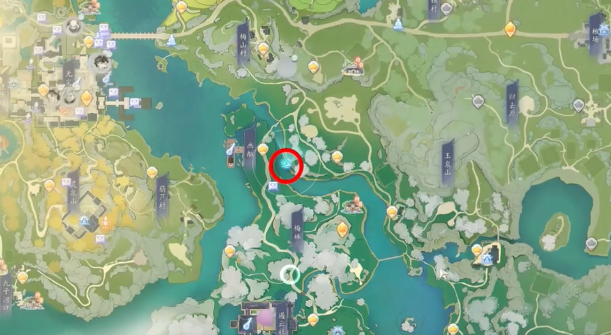 射雕手游梦华录梅坞全收集攻略 梦华录梅坞收集位置分布图