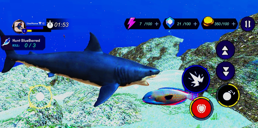 鲨鱼猎人模拟器截图4: