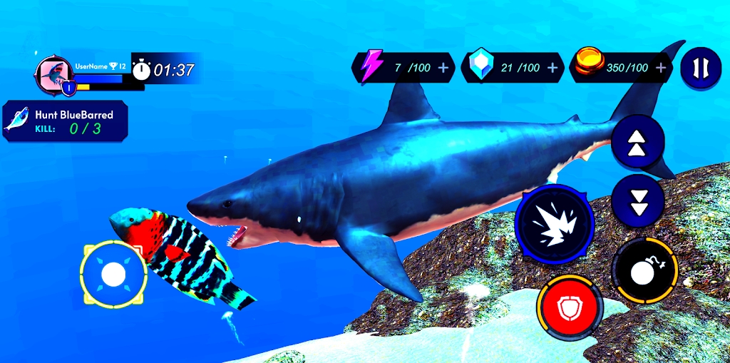 鲨鱼猎人模拟器截图1: