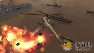炮艇战:3D直升机图3