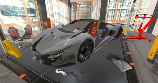 修理我的车:3D免费模拟GT概念超跑车间图2: