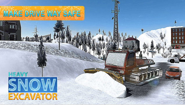 大雪挖掘机卡车模拟3D图2: