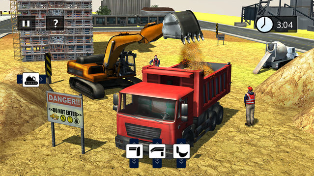 沙挖掘机卡车模拟3D图2: