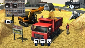 沙挖掘机卡车模拟3D图2